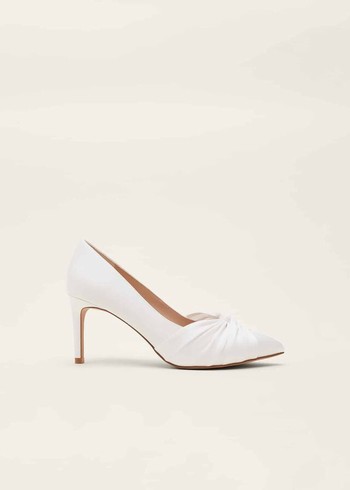 Phase Eight Kendal Court Heels White USA | 7468032-BE